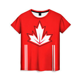 Женская футболка 3D с принтом Сборная Канады по хоккею 2016 в Курске, 100% полиэфир ( синтетическое хлопкоподобное полотно) | прямой крой, круглый вырез горловины, длина до линии бедер | Тематика изображения на принте: world cup hockey | брент бёрс | вратарь | дрю даути | защитник | канада | клюшка | кубок мира | нападающий | петерс билл | сanada | сборная канады | сидни патрик кросби | хоккей | хоккейная форма | шайба