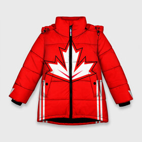 Зимняя куртка для девочек 3D с принтом Сборная Канады по хоккею 2016 в Курске, ткань верха — 100% полиэстер; подклад — 100% полиэстер, утеплитель — 100% полиэстер. | длина ниже бедра, удлиненная спинка, воротник стойка и отстегивающийся капюшон. Есть боковые карманы с листочкой на кнопках, утяжки по низу изделия и внутренний карман на молнии. 

Предусмотрены светоотражающий принт на спинке, радужный светоотражающий элемент на пуллере молнии и на резинке для утяжки. | world cup hockey | брент бёрс | вратарь | дрю даути | защитник | канада | клюшка | кубок мира | нападающий | петерс билл | сanada | сборная канады | сидни патрик кросби | хоккей | хоккейная форма | шайба