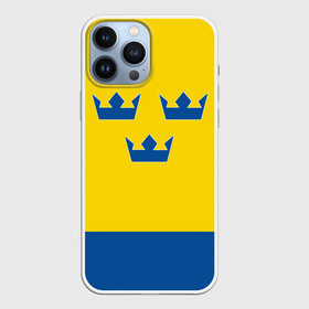 Чехол для iPhone 13 Pro Max с принтом Сборная Швеции по Хоккею в Курске,  |  | sweden | world cup hockey | виктор хедман | вратарь | защитник | клюшка | кубок мира | нападающий | сборная канады | хоккей | хоккейная форма | швеция | эрик карлссон