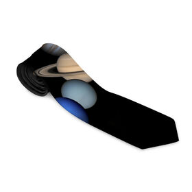 Галстук 3D с принтом Парад планет в Курске, 100% полиэстер | Длина 148 см; Плотность 150-180 г/м2 | Тематика изображения на принте: звёзды | космическое пространство | космос | планета | созвездие