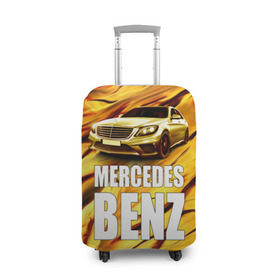 Чехол для чемодана 3D с принтом Mercedes Benz в Курске, 86% полиэфир, 14% спандекс | двустороннее нанесение принта, прорези для ручек и колес | benz | mercedes | авто | автомобиль | водитель | машина | мерседес бенц | тачка