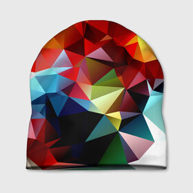Шапка 3D с принтом Polygon в Курске, 100% полиэстер | универсальный размер, печать по всей поверхности изделия | геометрия | полигоны | разноцветный | яркий