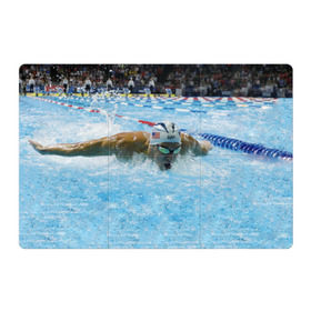 Магнитный плакат 3Х2 с принтом Пловец в Курске, Полимерный материал с магнитным слоем | 6 деталей размером 9*9 см | Тематика изображения на принте: бассейн | вода | пловец