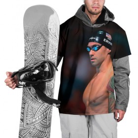 Накидка на куртку 3D с принтом Энтони Эрвин в Курске, 100% полиэстер |  | ervin | пловец