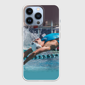 Чехол для iPhone 13 Pro с принтом Пловец в Курске,  |  | swimmer