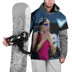 Накидка на куртку 3D с принтом Пловец в Курске, 100% полиэстер |  | swimmer