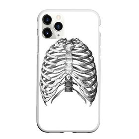 Чехол для iPhone 11 Pro Max матовый с принтом Ребра в Курске, Силикон |  | Тематика изображения на принте: bones | halloween | skull | скелет | скелеты | хеллоиун | хэллоуин | хэлоуин | череп | черепа