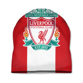 Шапка 3D с принтом Liverpool FC в Курске, 100% полиэстер | универсальный размер, печать по всей поверхности изделия | Тематика изображения на принте: англия | клуб | ливерпуль | фк | футбол | футбольный