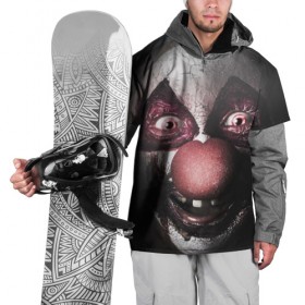 Накидка на куртку 3D с принтом Милый клоун в Курске, 100% полиэстер |  | злобный