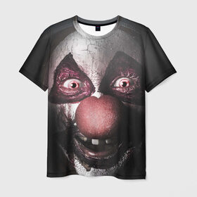 Мужская футболка 3D с принтом Милый клоун в Курске, 100% полиэфир | прямой крой, круглый вырез горловины, длина до линии бедер | злобный