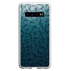 Чехол для Samsung Galaxy S10 с принтом Акулы-молоты в Курске, Силикон | Область печати: задняя сторона чехла, без боковых панелей | Тематика изображения на принте: камуфляж | море | океан | рыба