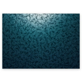 Поздравительная открытка с принтом Акулы-молоты в Курске, 100% бумага | плотность бумаги 280 г/м2, матовая, на обратной стороне линовка и место для марки
 | камуфляж | море | океан | рыба