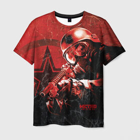 Мужская футболка 3D с принтом Metro 2033 в Курске, 100% полиэфир | прямой крой, круглый вырез горловины, длина до линии бедер | horror | метро 2033 | ужасы