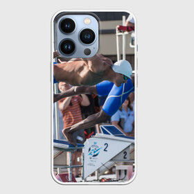 Чехол для iPhone 13 Pro с принтом Swimmer в Курске,  |  | плавание | пловец. прыжок