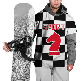 Накидка на куртку 3D с принтом Шахматы это спорт в Курске, 100% полиэстер |  | chess | sport