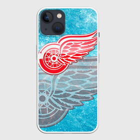 Чехол для iPhone 13 с принтом Хоккей 3 в Курске,  |  | nhl | stanley cup |  detroit red wings | детройд | детройт ред уингз | кубок стенли | кубок стэнли | марченко | нхл | хоккей | хоккейный клуб