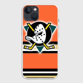 Чехол для iPhone 13 с принтом Хоккей 7 в Курске,  |  | anaheim ducks | nhl | stanley cup | кубок стенли | кубок стэнли | нхл | хоккей | хоккейный клуб