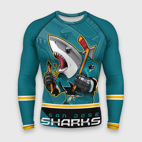 Мужской рашгард 3D с принтом San Jose Sharks в Курске,  |  | nhl | san jose sharks | sharks | stanley cup | кубок стенли | кубок стэнли | нхл | сан хосе | сан хосе шаркс | хоккей | хоккейный клуб | шаркс