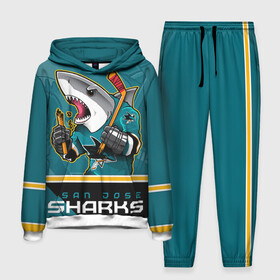 Мужской костюм 3D (с толстовкой) с принтом San Jose Sharks в Курске,  |  | nhl | san jose sharks | sharks | stanley cup | кубок стенли | кубок стэнли | нхл | сан хосе | сан хосе шаркс | хоккей | хоккейный клуб | шаркс