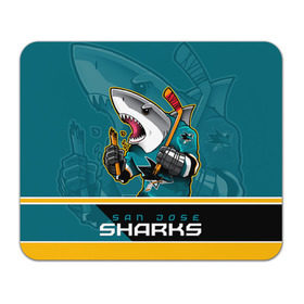 Коврик прямоугольный с принтом San Jose Sharks в Курске, натуральный каучук | размер 230 х 185 мм; запечатка лицевой стороны | nhl | san jose sharks | sharks | stanley cup | кубок стенли | кубок стэнли | нхл | сан хосе | сан хосе шаркс | хоккей | хоккейный клуб | шаркс