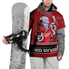 Накидка на куртку 3D с принтом Detroit Red Wings в Курске, 100% полиэстер |  | detroit red wings | nhl | stanley cup | детройд | детройт ред уингз | кубок стенли | кубок стэнли | марченко | нхл | хоккей | хоккейный клуб