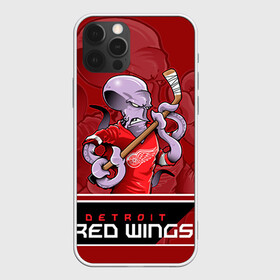 Чехол для iPhone 12 Pro с принтом Detroit Red Wings в Курске, силикон | область печати: задняя сторона чехла, без боковых панелей | detroit red wings | nhl | stanley cup | детройд | детройт ред уингз | кубок стенли | кубок стэнли | марченко | нхл | хоккей | хоккейный клуб