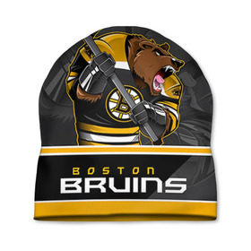 Шапка 3D с принтом Boston Bruins в Курске, 100% полиэстер | универсальный размер, печать по всей поверхности изделия | boston bruins | nhl | stanley cup | бостон | бостон брюинз | брюинз | брюинс | кубок стенли | кубок стэнли | нхл | хоккей | хоккейный клуб | худобин
