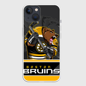 Чехол для iPhone 13 с принтом Boston Bruins в Курске,  |  | boston bruins | nhl | stanley cup | бостон | бостон брюинз | брюинз | брюинс | кубок стенли | кубок стэнли | нхл | хоккей | хоккейный клуб | худобин