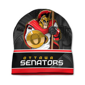 Шапка 3D с принтом Ottawa Senators в Курске, 100% полиэстер | универсальный размер, печать по всей поверхности изделия | nhl | ottawa senators | stanley cup | кубок стенли | кубок стэнли | нхл | оттава сенаторз | сенаторс | хоккей | хоккейный клуб