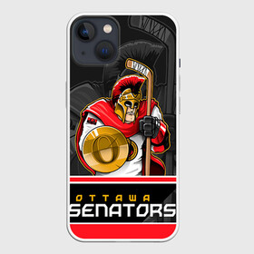 Чехол для iPhone 13 с принтом Ottawa Senators в Курске,  |  | nhl | ottawa senators | stanley cup | кубок стенли | кубок стэнли | нхл | оттава сенаторз | сенаторс | хоккей | хоккейный клуб