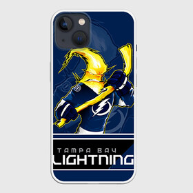 Чехол для iPhone 13 с принтом Bay Lightning в Курске,  |  | nhl | stanley cup | tampa bay lightning | ампа бэй лайтнинг | василевский | кубок стенли | кубок стэнли | кучеров | наместников | нестеров | нхл | тампа бэй | хоккей | хоккейный клуб