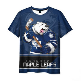 Мужская футболка 3D с принтом Toronto Maple Leafs в Курске, 100% полиэфир | прямой крой, круглый вырез горловины, длина до линии бедер | nhl | stanley cup | toronto maple leafs | валиев | кубок стенли | кубок стэнли | мэпл лифс | нхл | сошников | торонто | торонто мейпл лифс | хоккей | хоккейный клуб