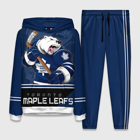 Женский костюм 3D (с толстовкой) с принтом Toronto Maple Leafs в Курске,  |  | nhl | stanley cup | toronto maple leafs | валиев | кубок стенли | кубок стэнли | мэпл лифс | нхл | сошников | торонто | торонто мейпл лифс | хоккей | хоккейный клуб