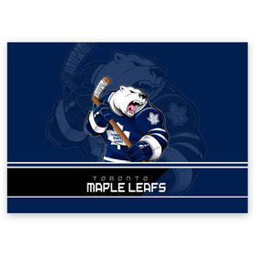 Поздравительная открытка с принтом Toronto Maple Leafs в Курске, 100% бумага | плотность бумаги 280 г/м2, матовая, на обратной стороне линовка и место для марки
 | Тематика изображения на принте: nhl | stanley cup | toronto maple leafs | валиев | кубок стенли | кубок стэнли | мэпл лифс | нхл | сошников | торонто | торонто мейпл лифс | хоккей | хоккейный клуб