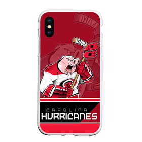 Чехол для iPhone XS Max матовый с принтом Carolina Hurricanes в Курске, Силикон | Область печати: задняя сторона чехла, без боковых панелей | Тематика изображения на принте: carolina hurricanes | nhl | stanley cup | каролина | каролина харрикейнз | кубок стенли | кубок стэнли | нхл | хоккей | хоккейный клуб | хурикэйнс