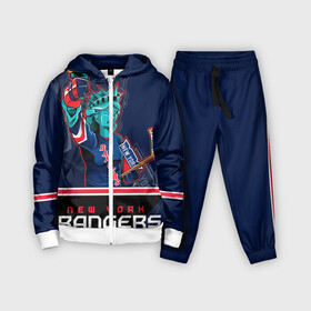 Детский костюм 3D с принтом New York Rangers в Курске,  |  | new york rangers | nhl | stanley cup | кубок стенли | кубок стэнли | нхл | нью йорк рейнджерс | нью йорк рейнджеры | рейнджеры | хоккей | хоккейный клуб