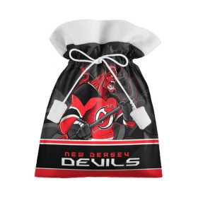 Подарочный 3D мешок с принтом New Jersey Devils в Курске, 100% полиэстер | Размер: 29*39 см | Тематика изображения на принте: new jersey devils | nhl | stanley cup | дъяволы нью джерси | калинин | кубок стенли | кубок стэнли | нхл | нью джерси девилз | хоккей | хоккейный клуб