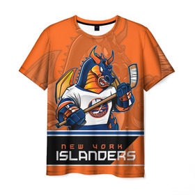 Мужская футболка 3D с принтом New York Islanders в Курске, 100% полиэфир | прямой крой, круглый вырез горловины, длина до линии бедер | new york islanders | nhl | stanley cup | айлендерс | кубок стенли | кубок стэнли | кулемин | нхл | нью йорк айлендерс | хоккей | хоккейный клуб