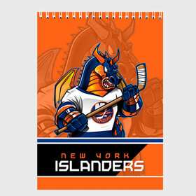 Скетчбук с принтом New York Islanders в Курске, 100% бумага
 | 48 листов, плотность листов — 100 г/м2, плотность картонной обложки — 250 г/м2. Листы скреплены сверху удобной пружинной спиралью | new york islanders | nhl | stanley cup | айлендерс | кубок стенли | кубок стэнли | кулемин | нхл | нью йорк айлендерс | хоккей | хоккейный клуб