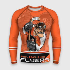 Мужской рашгард 3D с принтом Philadelphia Flyers в Курске,  |  | nhl | philadelphia flyers | stanley cup | кубок стенли | кубок стэнли | нхл | филадельфия | филадельфия флайерз | флаерс | хоккей | хоккейный клуб