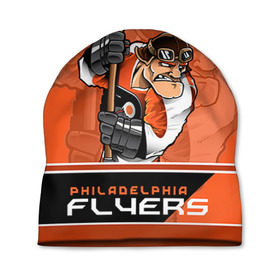 Шапка 3D с принтом Philadelphia Flyers в Курске, 100% полиэстер | универсальный размер, печать по всей поверхности изделия | nhl | philadelphia flyers | stanley cup | кубок стенли | кубок стэнли | нхл | филадельфия | филадельфия флайерз | флаерс | хоккей | хоккейный клуб