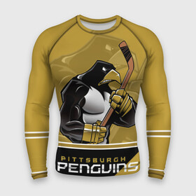 Мужской рашгард 3D с принтом Pittsburgh Penguins в Курске,  |  | nhl | pittsburgh penguins | stanley cup | кросби | кубок стенли | кубок стэнли | малкин | нхл | пингвинс | питтсбург пингвинз | сидни кросби | хоккей | хоккейный клуб