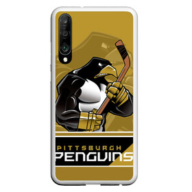 Чехол для Honor P30 с принтом Pittsburgh Penguins в Курске, Силикон | Область печати: задняя сторона чехла, без боковых панелей | nhl | pittsburgh penguins | stanley cup | кросби | кубок стенли | кубок стэнли | малкин | нхл | пингвинс | питтсбург пингвинз | сидни кросби | хоккей | хоккейный клуб
