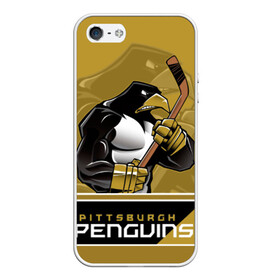 Чехол для iPhone 5/5S матовый с принтом Pittsburgh Penguins в Курске, Силикон | Область печати: задняя сторона чехла, без боковых панелей | nhl | pittsburgh penguins | stanley cup | кросби | кубок стенли | кубок стэнли | малкин | нхл | пингвинс | питтсбург пингвинз | сидни кросби | хоккей | хоккейный клуб