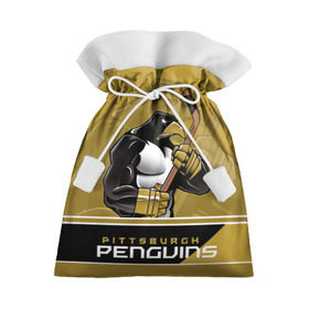Подарочный 3D мешок с принтом Pittsburgh Penguins в Курске, 100% полиэстер | Размер: 29*39 см | Тематика изображения на принте: nhl | pittsburgh penguins | stanley cup | кросби | кубок стенли | кубок стэнли | малкин | нхл | пингвинс | питтсбург пингвинз | сидни кросби | хоккей | хоккейный клуб