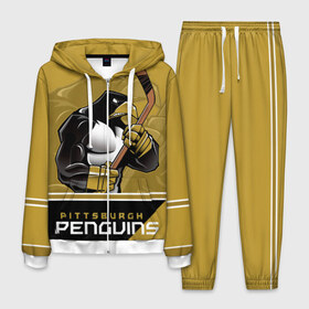 Мужской костюм 3D с принтом Pittsburgh Penguins в Курске, 100% полиэстер | Манжеты и пояс оформлены тканевой резинкой, двухслойный капюшон со шнурком для регулировки, карманы спереди | nhl | pittsburgh penguins | stanley cup | кросби | кубок стенли | кубок стэнли | малкин | нхл | пингвинс | питтсбург пингвинз | сидни кросби | хоккей | хоккейный клуб