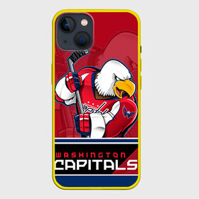 Чехол для iPhone 13 с принтом Washington Capitals в Курске,  |  | nhl | stanley cup | washington capitals | вашингтон капиталс | вашингтон кэпиталз | кубок стенли | кубок стэнли | нхл | овечкин | хоккей | хоккейный клуб