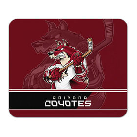Коврик прямоугольный с принтом Arizona Coyotes в Курске, натуральный каучук | размер 230 х 185 мм; запечатка лицевой стороны | arizona coyotes | nhl | stanley cup | аризона койотис | аризона койоты | кубок стенли | кубок стэнли | нхл | хоккей | хоккейный клуб