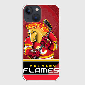 Чехол для iPhone 13 mini с принтом Calgary Flames в Курске,  |  | calgary flames | nhl | stanley cup | калгари флэймз | кубок стенли | кубок стэнли | нхл | флэймс | хоккей | хоккейный клуб