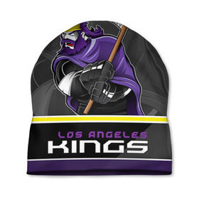 Шапка 3D с принтом Los Angeles Kings в Курске, 100% полиэстер | универсальный размер, печать по всей поверхности изделия | Тематика изображения на принте: los angeles kings | nhl | stanley cup | кубок стенли | кубок стэнли | лос анджелес кингз | лос анжелес короли | нхл | хоккей | хоккейный клуб